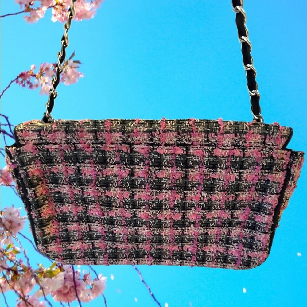 Realities Vintage Y2K Tweed Crossbody Bag